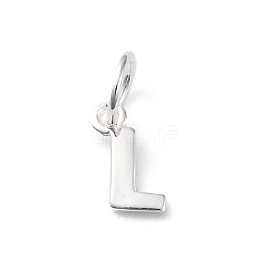 925 Sterling Silver Letter Charms LS-STER-C012-01S-L-1