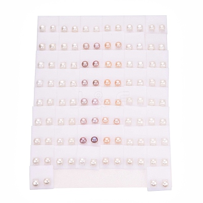 Natural Pearl Stud Earrings PEAR-N020-11A-01-1