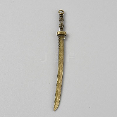 Tibetan Style Big Pendants FIND-WH0139-624AB-1
