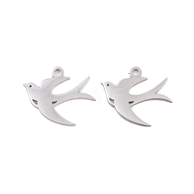 304 Stainless Steel Charms STAS-E521-07P-06-1