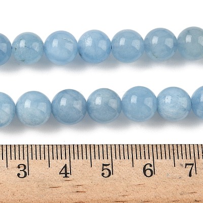 Natural Aquamarine Beads Strands G-D327-C03-8mm-1
