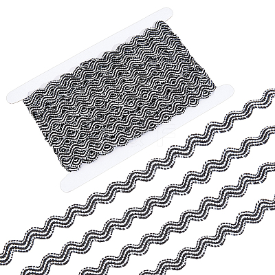 12.5Yards Braided Wave Polyester Ribbon OCOR-ME0001-57A-1