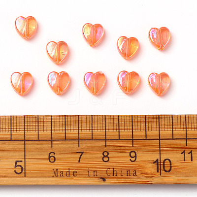 100Pcs Eco-Friendly Transparent Acrylic Beads TACR-YW0001-07C-1