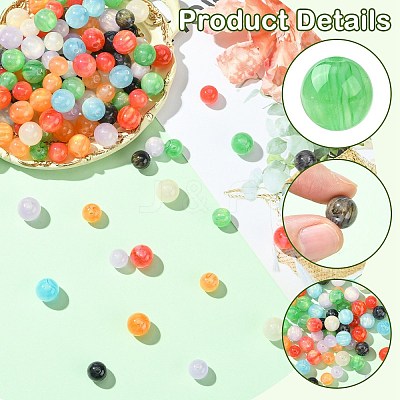 280Pcs 14 Styles Resin Beads RESI-CJ0004-66-1