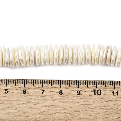 Electroplated Shell Pearl Beads Strands BSHE-B009-E01-2x11mm-1