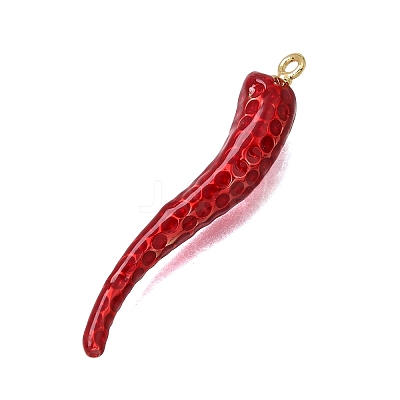 Brass Enamel Pendants KK-K427-20G-1