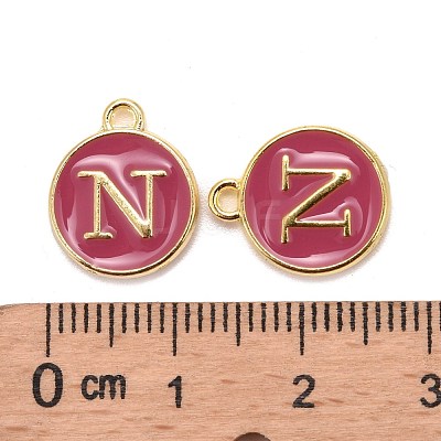 Golden Plated Alloy Enamel Charms ENAM-S118-08N-1