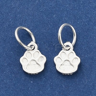 925 Sterling Silver Paw Print Charms STER-P071-07S-1
