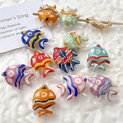 Handmade Porcelain Beads PW-WG52263-M-1