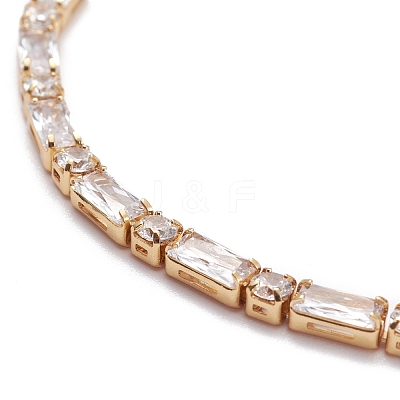 Cubic Zirconia Classic Tennis Bracelets for Girl Women BJEW-F417-06-RS-1