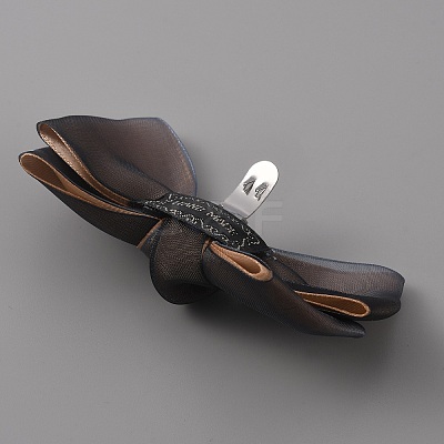 Polyester Bowknot Shoe Decorations AJEW-WH0323-25E-1