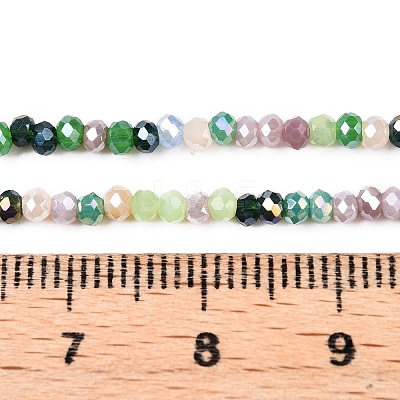 Electroplate Glass Beads Strands GLAA-T023-A16-08-1