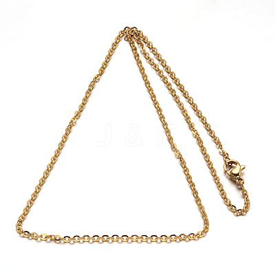 304 Stainless Steel Cable Chain Necklace STAS-L164A-01-1