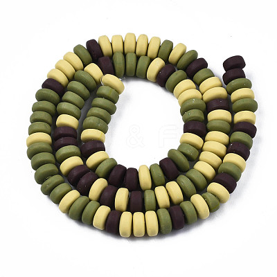 Handmade Polymer Clay Beads Strands CLAY-N008-008W-1