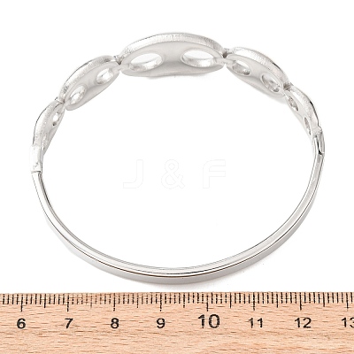 304 Stainless Steel Hinged Bangles for Women BJEW-F527-03P-1