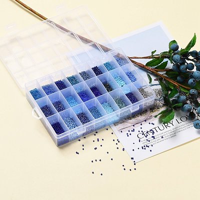 288G 24 Colors Glass Seed Beads SEED-JQ0005-01E-2mm-1