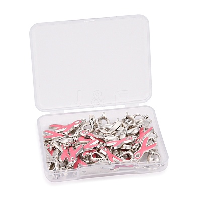 50Pcs 2 Styles Alloy Enamel Pendants ENAM-LS0001-29-1