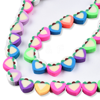 Handmade Polymer Clay Beads Strands CLAY-N008-080-1