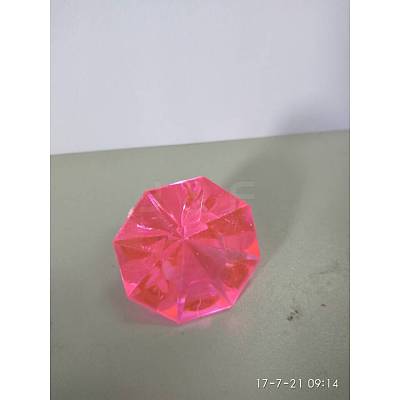 Acrylic Rhinestone Pointed Back Cabochons GACR-WH0001-01G-1