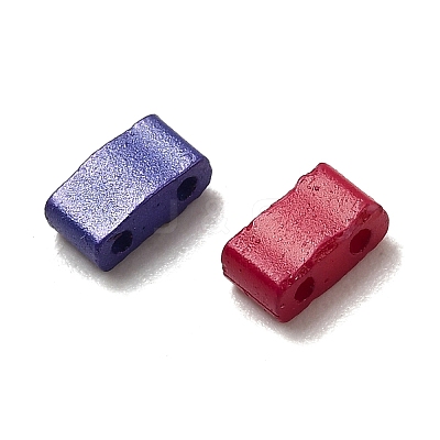 2-Hole Baking Paint Glass Seed Beads SEED-S023-17B-33-1
