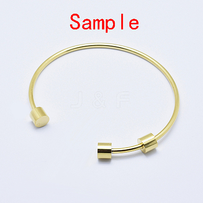 Eco-Friendly 316 Surgical Stainless Steel Cuff Bangle Making STAS-J038-25G-1