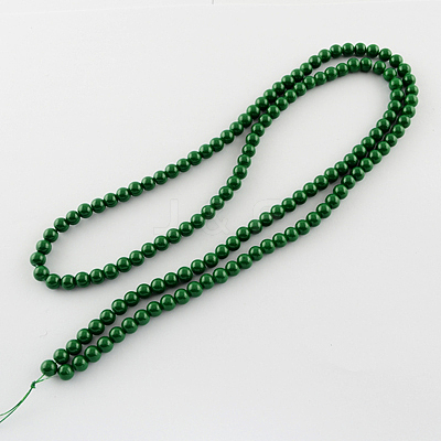 Painted Glass Bead Strands DGLA-S071-10mm-19-1