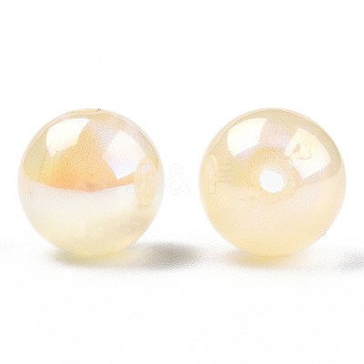 ABS Plastic Imitation Pearl Beads PACR-N013-01A-04-1