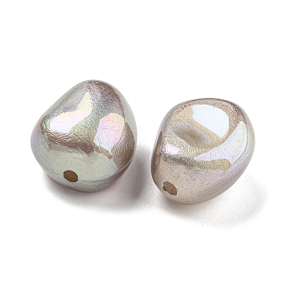 Spray Painted ABS Plastic Beads KY-C017-03A-1