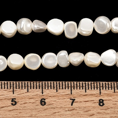 Electroplated Shell Pearl Beads Strands BSHE-B008-06B-1