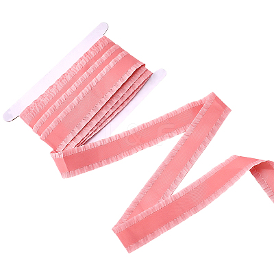 10 Yards Polyester Ruffled Lace Ribbon DIY-CY0001-23D-1