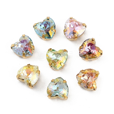 Brass Glass Rhinestone Sew on Rhinestones RGLA-U001-11G-01-1