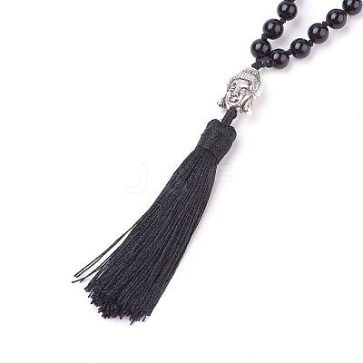Tassel Pendant Necklaces NJEW-P191-A11-1