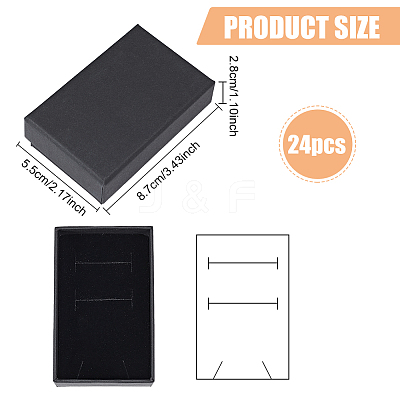 Kraft Paper Cardboard Jewelry Boxes CBOX-BC0001-16-1