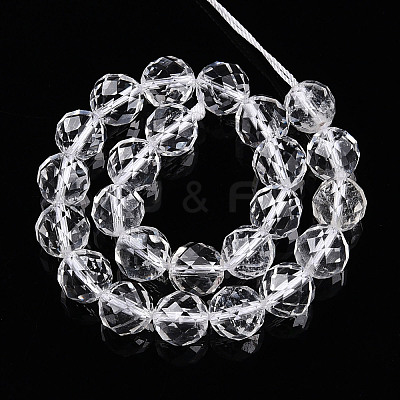 Natural Quartz Crystal Beads Strands G-S345-8mm-35-1