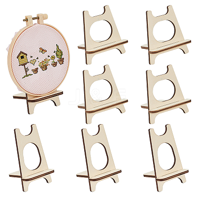8 Sets 2 Styles Plwood Desktop Stands DIY-BC0015-16-1