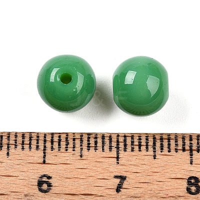 Opaque Solid Color Glass Beads X1-GLAA-N007-8mm-A10-1