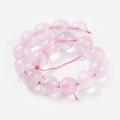 Natural Rose Quartz Beads Strands G-C076-12mm-3-1