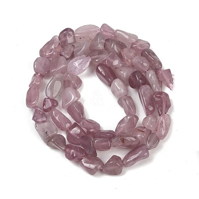 Natural Madagascar Rose Quartz Beads Strands G-Q060-D11-1