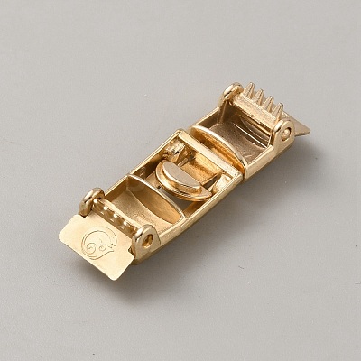 Zinc Alloy with Rhinestone Snap Lock Clasps FIND-WH0126-496KCG-1
