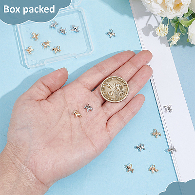16Pcs 2 Colors Alloy Horse Charms FIND-BC0019-49B-1