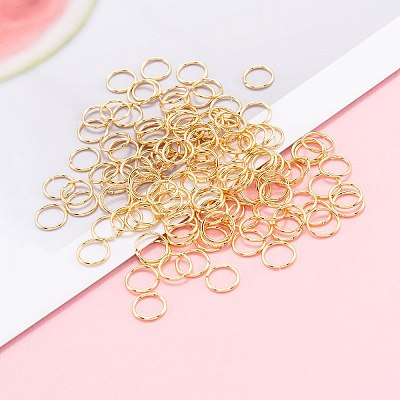 Brass Open Jump Rings X-KK-F824-108D-G-1