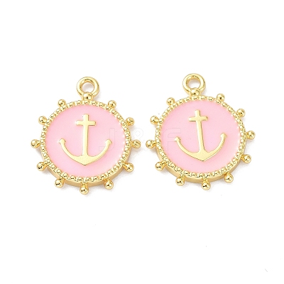 Eco-Friendly Stainless Steel Enamel Pendants STAS-C031-02G-02-1