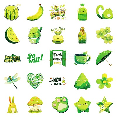 50Pcs Cartoon Forest Themes Paper Stickers LS-STIC-C012-17-1