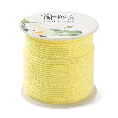 20M Polyester Braided Cord for Jewelry Making OCOR-G015-04A-18-1