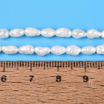 Natural Baroque Keshi Pearl Beads Strands PEAR-N031-01A-1