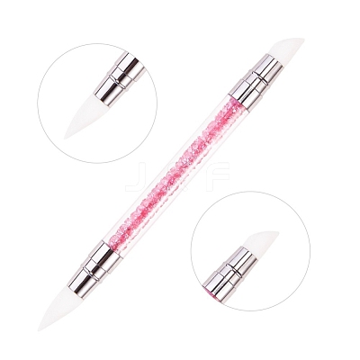 Double Head Silicone Nail Art Sculpture Pen Brushes(Head Shape Random Delivery) MRMJ-Q059-014B-1