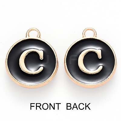Golden Plated Alloy Charms ENAM-SZ0001-25B-C-1
