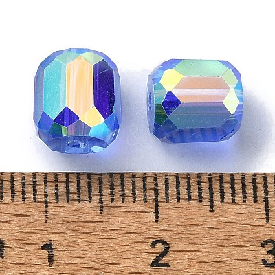AB Color Plated Glass Beads GLAA-F108-12B-08-1