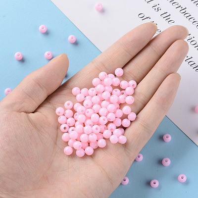 Opaque Acrylic Beads LS-X-MACR-S370-C6mm-A01-1