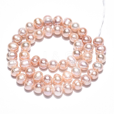 Natural Cultured Freshwater Pearl Beads Strands PEAR-N013-06-A-01-1